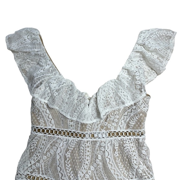 Saylor White Lace Karalyn Mini Dress Womens S - Picture 3 of 9